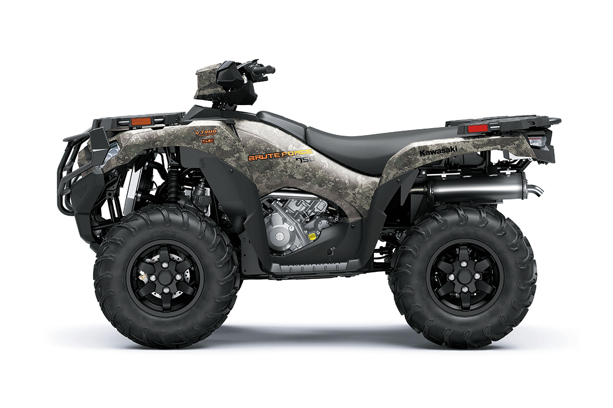 2026 Kawasaki Brute Force 750 SE EPS Camo TrueTimber Strata sol yan görünüm