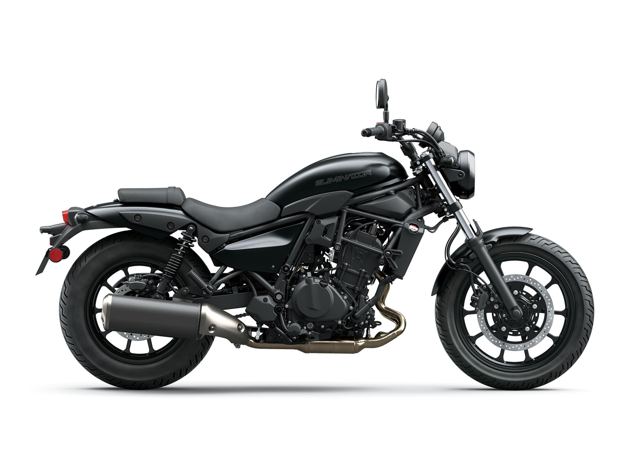 2025 Kawasaki Eliminator 500 Metallic Flat Spark Black sağ yan görünüm