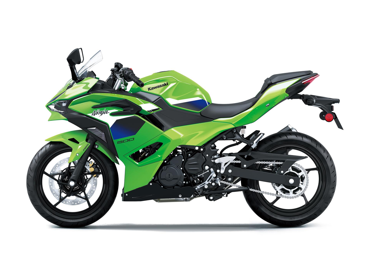 2026 Kawasaki Ninja 500 SE Lime Green sol yan görünüm