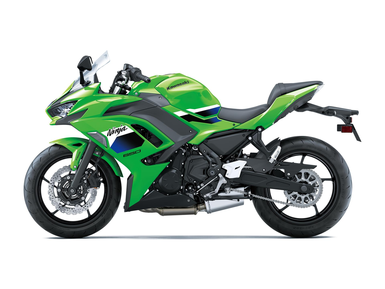 2026 Kawasaki Ninja 650 Lime Green sol yan görünüm